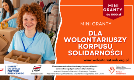 Minigranty dla wielkopolskich wolontariuszy